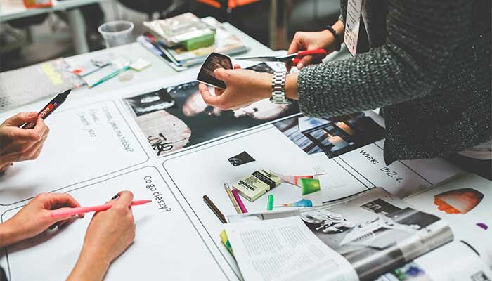 How graphic design works in a modern business.