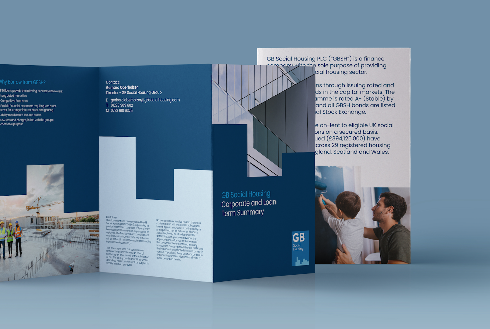 Sable&Hawkes commissioned by GB Social Housing for graphic design services