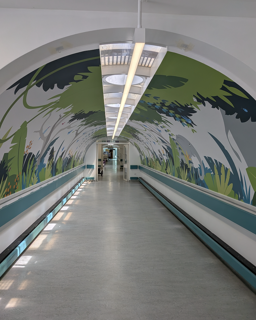 Sable&Hawkes is one of the UK’s leading specialists in human-centred hospital environments. For 20+ years across the NHS, we’ve blended strategy and engagement with art, design, wayfinding and digital to make spaces more welcoming, kinder and easier to be in, managing everything from first idea to final install.