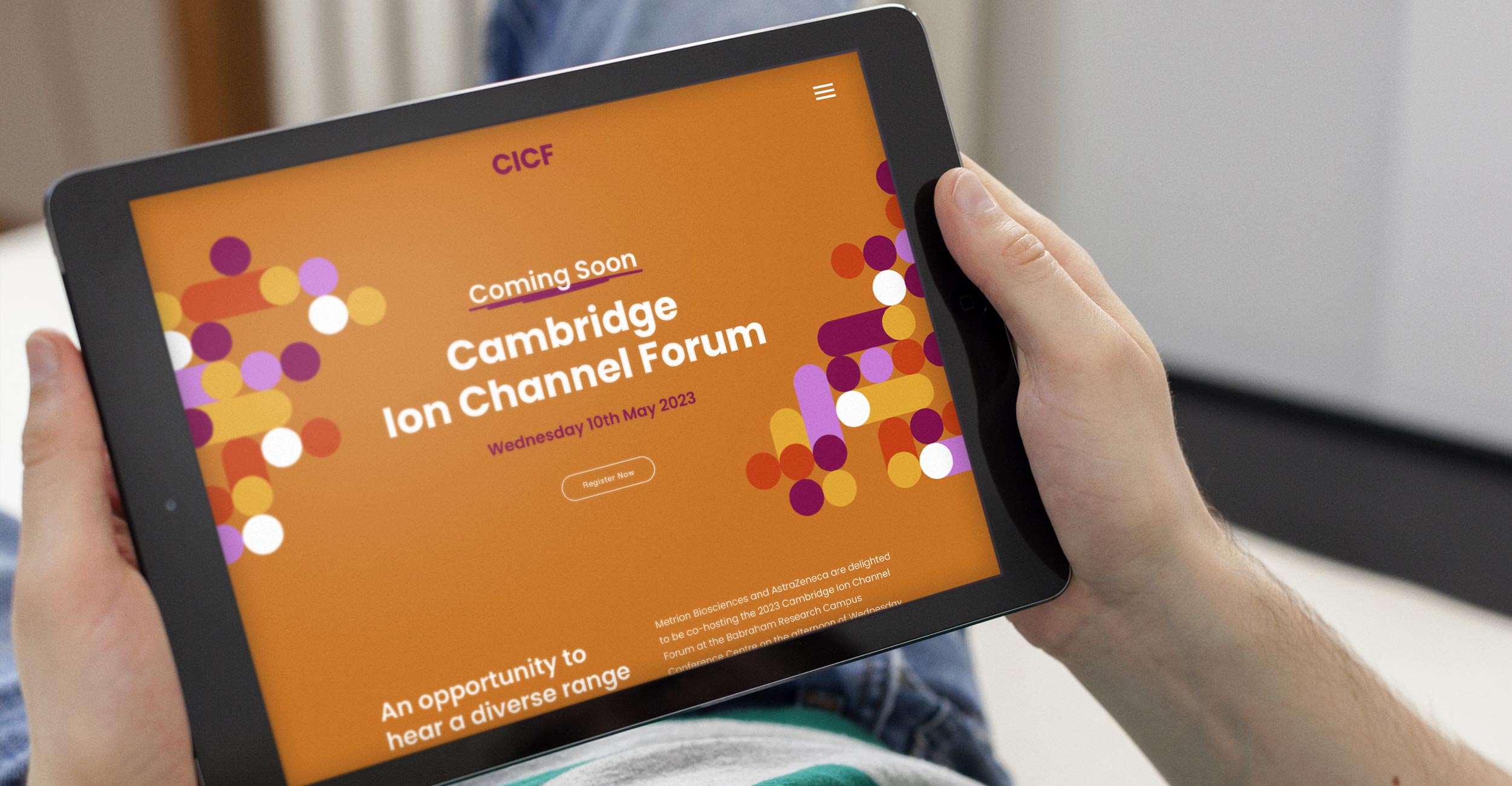 Sable&Hawkes deliver event website for Cambridge Tech Event